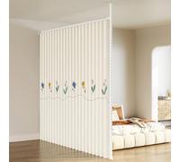 Adjustable Heavy Duty Curtain RodTemporary Privacy Wall Partition & Space Separator with Hooks for Living Room & Bedroom (Pattern 5 Width 11.6m)