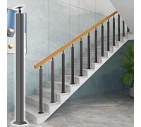 Adjustable Heavy Duty Iron Stair Baluster Posts 4 Pack 270° Metal Railing Spindles for Deck Balcony StairCum Height H45.3in/115cm