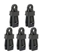 Adjustable Heavy Duty Lock Grip for Tarp and Shade Cloth, PP Material Clip with Toothed Spiral Buckle, 50-70kg Load Capacity, Compatible with Awnings Caravans Boat Covers, Black (Pack of 1)