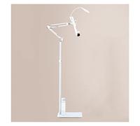 Adjustable Heavy-Duty Reading Book Stand with Long Arm Multi-Angle Rotation Floor Holder for Bed & Table Includes Lamp for Enhanced Reading Experience