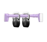 Adjustable Heavy Duty Shower Curtain Rod - Tension Spring Rod for Windows, Shower Stalls & Room Dividers - Extendable Telescopic Pole (Purple, 40-55 cm / 15-21 in)