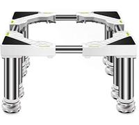 Adjustable Heavy Duty Washing Machine Stand Reinforced Stainless Steel Base for Refrigerators Portable Work Platform Height Adjustable Support Bracket