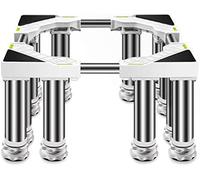 Adjustable Heavy Duty Washing Machine Stand Reinforced Stainless Steel Base Universal Refrigerator Holder Stable Work Platform Space Saving Design Durable Support