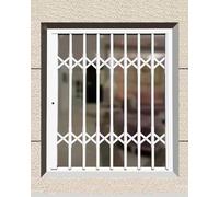 Adjustable Heavy-Duty Window Grille Bar Lockable Retractable Burglar Guard for Enhanced Home Security Perfect for House & French Doors