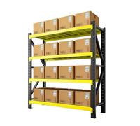 Adjustable Heavy Shelves 4 Tier Ga Rack Tool Shelf Pantry L 80 x W 60 cm (31.5 inches) Perfect for Home & Worhop Use