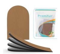 Adjustable Heel Lifts for Heel Pain Relief - Promifun 1-Pair Shoe Inserts for Achilles Tendonitis, Plantar Fasciitis, Heel Spur, Height Increase Inserts, Brown, UK 6.5-9 (M)