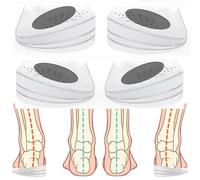 Adjustable Heel Wedge Inserts for Supination Pronation Correction Silicone Adhesive Medial Lateral Orthopedic Heel Insoles