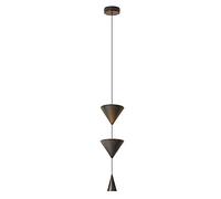 Adjustable Height 17W Classic Warm Pendant Light - Conical Shape for Dining Room, Bedroom, Reading - Modern Bedside Hanging Chaner