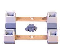 Adjustable Height and Width Bed Raisers - 610 890mm Width - Linked Bed Raiser