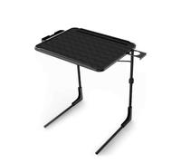 Adjustable Height & Angle Folding Table - Portable Bed & Sofa Tray for Convenient Use Ideal for TV Watching Eating and Working Anywhere