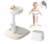 Adjustable Height Baby Shower Stand with Anti-Slip Base, Portable Foldable Bath Stand for Infant Safety, Toddler Standing Bath Support for Shower & Tub for Infants 8-36 Months