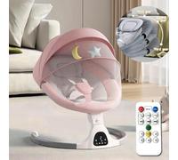Adjustable Height Baby Swings for Infants to Toddler-Electric Bluetooth Infant Swing with Remote Control, Rocker with 5 Speeds, 5-Point Harness,3 Seat Positions,12 Preset Lullabies