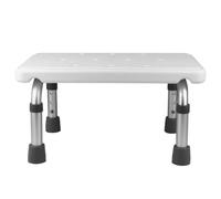 Adjustable Height Bath Stool Aluminum Alloy Wide Shower Seat