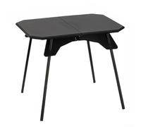 Adjustable Height Camping Table, Lightweight Folding Picnic | Table with Sturdy Plastic for top and Aluminium Alloy Legs, Portable Outdoor BBQ Stand