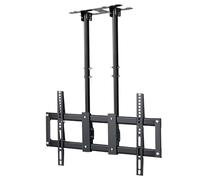 Adjustable Height Ceiling Tv Mount - Double Pole Bracket For 40-90 Inch Led Flat Panel Screens - Universal Hanging Tv Stand For Home Theater & Living Room,60