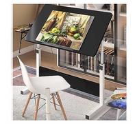 Adjustable Height Drafting Table with Tilting Top Space-Saving Art Workbench for Studio Professional Drawing Desk Ideal for Artists Crafts and Writing