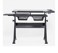 Adjustable Height Drawing Table - Tilting Craft Desk with Storage Large Art Desk for Home Office & Artists Ideal for Sketching Painting & Creative Projects