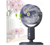 Adjustable Height Fan, Ultra Quiet 3d Pedestal | Portable Standing Oscillating