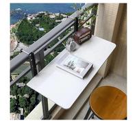 Adjustable Height Folding Balcony Bar TableOutdoor Railing Patio Dining Table for Gardens & TerracesBlack 80x35cm Perfect for Small Spaces & Entertaining