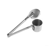 Adjustable Height Fruit Picker Made From Rust-Resistant Stainless Steel With Ergonomic Grip For Efficient Harvesting Of Dates, Currants, And Other Delicate Fruits(Small)