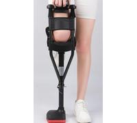 Adjustable Height Hands-Free Knee Crutch, Pain-Free Knee Crutch, Single-Leg Telescopic Walker, Anti-Slip Aid, Suitable for Disabled Elderly People with Ankle Fractures.