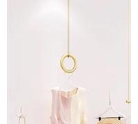 Adjustable Height Hanging Clothes Rack - Ceiling Mounted Garment Bar for Retail Display Commercial Use Ideal for Shopping Malls and Bedrooms - Versatile Clothing