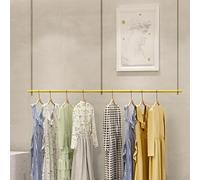Adjustable Height Hanging Clothing Rack - Ceiling Mounted Garment Bar for Retail Display Clothes Store Rod Hanr & Bedroom nizer - Commercial Sto Solut for Mall & Shopping