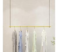 Adjustable Height Hanging Clothing Rack, Ceiling-Mounted Garment Bar for Retail Display, Commercial Clothes Storage Stand & nizer for Shops and Malls