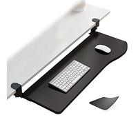 Adjustable Height Keyboard Tray with DrawerDesk Extender 52cm/65cm/75cm Ergonomic Design for Comfort Perfect for Home Office and Gaming