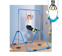 Adjustable Height Kids Gymnastics Bar with Rings and Swings for Home Training