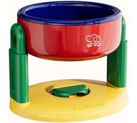 Adjustable Height Liftable Suction Cup Pet Bowl for Cat Dog Food and Water Dish Easy to Clean Durable Feeder for Small Medium Large Pets (Red)