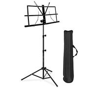 Adjustable Height Metal Sheet Music Stand for Guitar Violin Clarinet and Saxophone