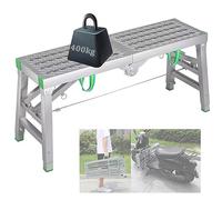 Adjustable Height Portable Folding Scaffolding Workbench - Multipurpose Step Ladder Platform for Home Engineering
