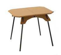 Adjustable Height Portable Folding Table for Outdoor Camping Picnic BBQ Hiking Beach Lightweight 1.6kg ABS Aluminum Alloy Construction (Khaki)