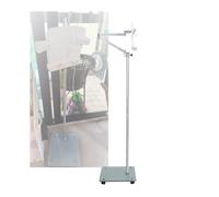 Adjustable Height Rolling Book Stand with Book Clips, Portable Lectern for Reading, Teaching, and Presentations