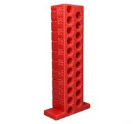 Adjustable Height Ruler 5-105mm for Pencils(Red) | 5-105mm range, fits round hex pencils, 3D printed for pla, for ideal for woodworking DIY, precise markings