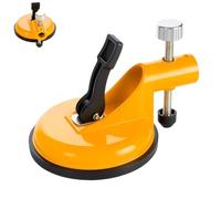 Adjustable Height Setter - Professional Countertop Leveling Tool, 2pc Pro Alignment Clamps for Granite, with Stainless Steel Plate and Knob, for Granite, Marble & Quartz (Yellow)