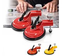 Adjustable Height Setter -Professional Countertop Leveling Tool, 6" Adjustable Suction Cup Countertop Leveling Tool for Granite, Marble, Quartz, and Slab Installation (Red*2)