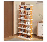 Adjustable Height Shoe Rack - Space-Saving Entryway Organizer for Shoes, Boots & Sneakers - Maximize Space & Declutter Your Home