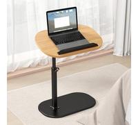 Adjustable Height Side Table - Folding Bed Table: 45-80 cm - Laptop Care Table with Tilting Desk - Versatile Accent Table for Living Room & Bedroom