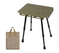 Adjustable Height Small Folding Table - Heavy-Duty Portable Desk for Indoor/Outdoor Use | Ideal for Apartments Dorms Classrooms Camping Conferences and Home Office