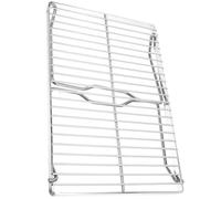 Adjustable Height Stainless Steel Camping Grill Rack Silver