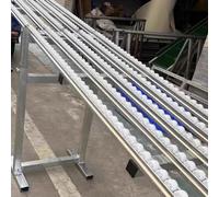 Adjustable Height Stainless Steel Conveyor Roller Stand - Unpowered Feed Pulley Belt, 600/500/400mm, Perfect for 5ft Roller Lines, and Versatile Transport Solut