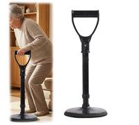Adjustable Height Standing Aid Tool, Standing Aids for the Elderly and Disabled, 5 Height Levels 42-52cm, Non-Slip Base, Supports Equipment for Seniors & Disabled (Black)