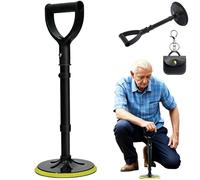 Adjustable Height Standing Aid Tool - Sturdy, Non-Slip, Ergonomic Grip, Mobility Aids with 5-Level Adjustment, 42-52cm Height Adjustable with Non Slip Base, Floor Rise Assist for Seniors (Yellow)