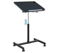 Adjustable Height Standing Desk, Lifting Conference Podium, Foldable Movable Computer Table with Fixed Cup Groove for Home and Office Use