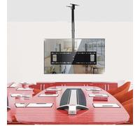 Adjustable Height Telescoping Ceiling TV Bracket, Ceiling TV Mount, Wall TV Mount Bracket, Fits 37-65inch LCD Flat Screen TVs, Metal Expansion Screw Fixing