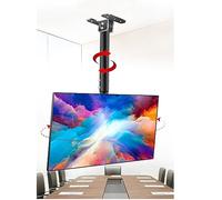 Adjustable Height Telescoping Ceiling TV Bracket, Ceiling TV Mount, Wall TV Mount Bracket, Fits 37-85inch LCD Flat Screen TVs, Metal Expansion Screw Fixing