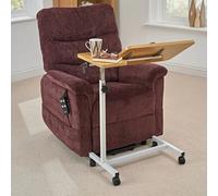 Adjustable Height Tilt Overbed Table For Laptop Reading Jigsaw