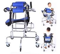 Adjustable Height Toddler Walker for Disabled Children with Cerebral Palsy, Walking Aids for Disabled People, Upright Rollator Mobility Aid with Removable Seat (80-120cm)